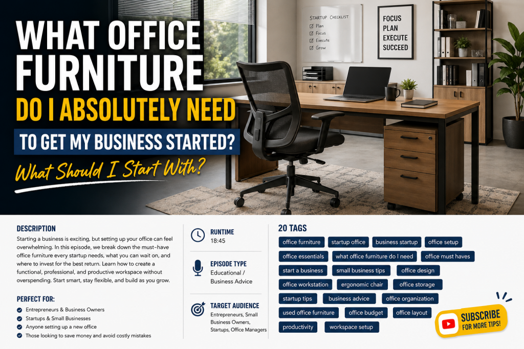 What Office Furniture Do You Actually Need Now to Start a Business in Tampa Bay?